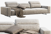 BoConcept Hampton 3-seater sofa, a Furniture 3D Model by 3dmitruk (Thumbnail 1 of 11)