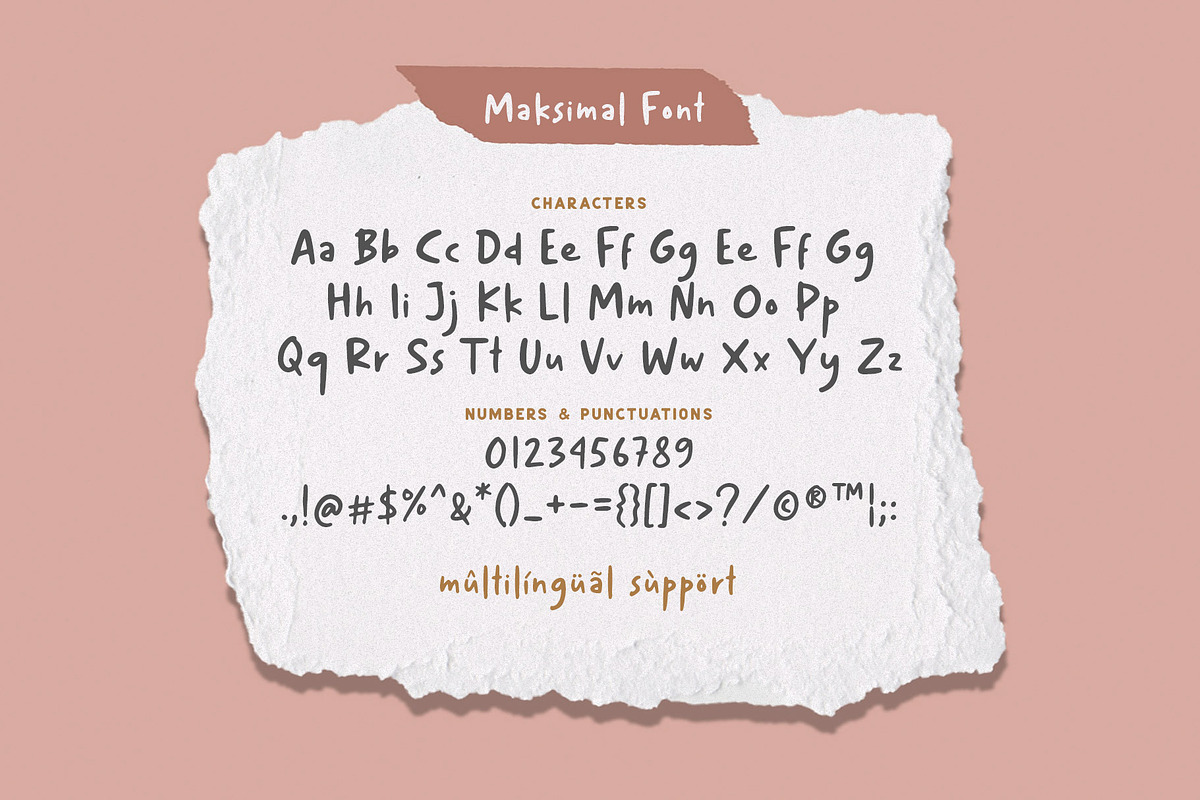 Maksimal Handwritten Font, a Sans Serif Font by Weape Studio (Photo 11 of 11)