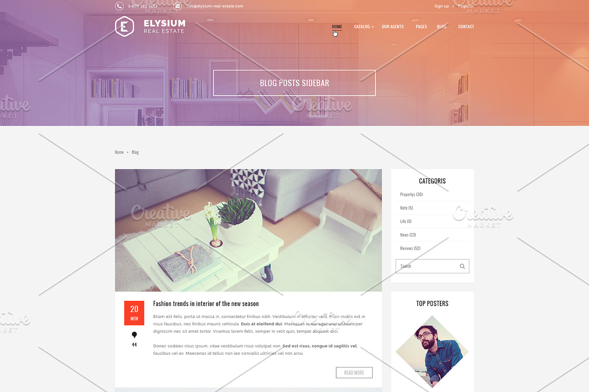 Elysium - Real Estate PSD Template, a Websites & App Template by ArtStyles (Photo 23 of 29)