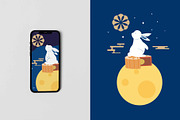 cute mid autumn for kid design, an Object Graphic by Piixypeach (Thumbnail 6 of 7)