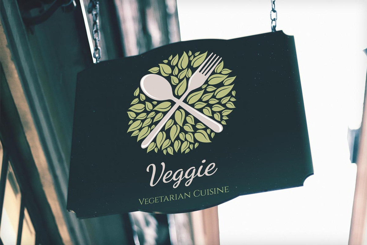 Vegetarian Restaurant Logo, a Branding & Logo Template by 7Theme (Photo 3 of 5)
