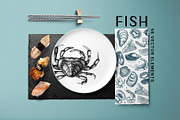 BUNDLE - Fish & Meat Vectors, a Food Illustration by Yevheniia (Thumbnail 6 of 9)