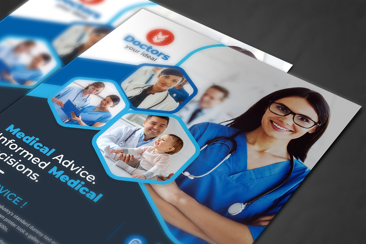 Health & Medical Doctors Flyer, a Flyer Template by AfzaalGraphics (Photo 4 of 4)