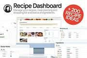 Recipe Dashboard Notion Template, a Templates & Theme by KristinaK3 (Thumbnail 1 of 3)