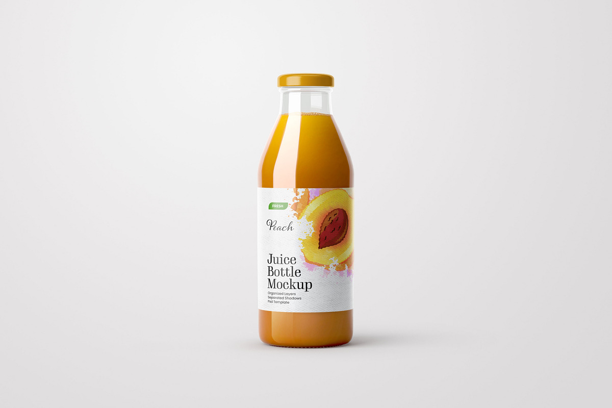 Juice Bottle Mockup Set, a Cups & Container Mockup by Deeplab (Photo 6 of 14)