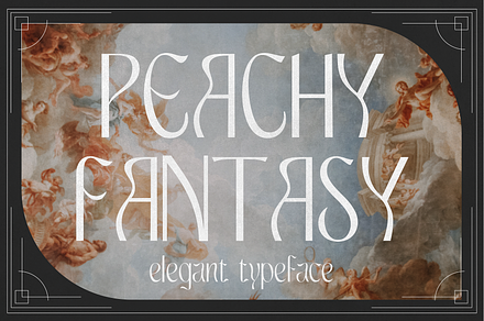 Peachy Fantasy - Art Nouveau Display, a Sans Serif Font by HipFonts