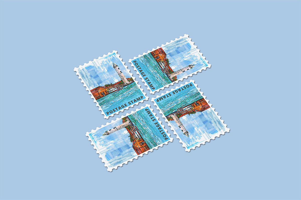 Postage Stamp Mockups Collection, a Flyer Template by Compositing Studio (Photo 19 of 22)