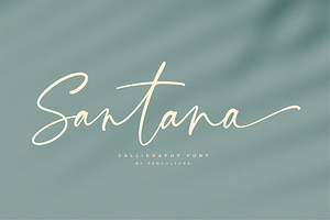 Santana Calligraphy Font