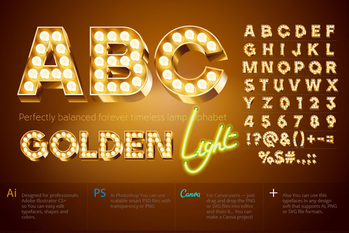 Old lamp alphabet, an Object Graphic by popskraft (Photo 2 of 8)