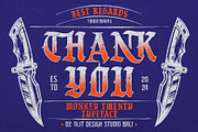 Monkeys Twenty Blackletter, a Blackletter Font by alit design (Thumbnail 17 of 17)