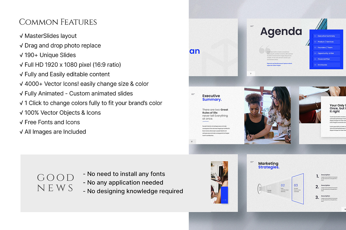 Business Plan PowerPoint Template, a Presentation Template by GoldenPixelStudio (Photo 4 of 30)