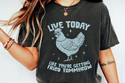 Live Today Chicken Quote PNG, an Illustration by SharpMarketplace (Thumbnail 5 of 5)