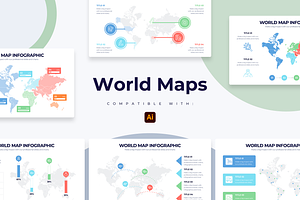 World Maps Illustrator Templates