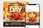 Thanksgiving Day Flyer Template, a Flyer Template by Tarommir (Thumbnail 2 of 3)