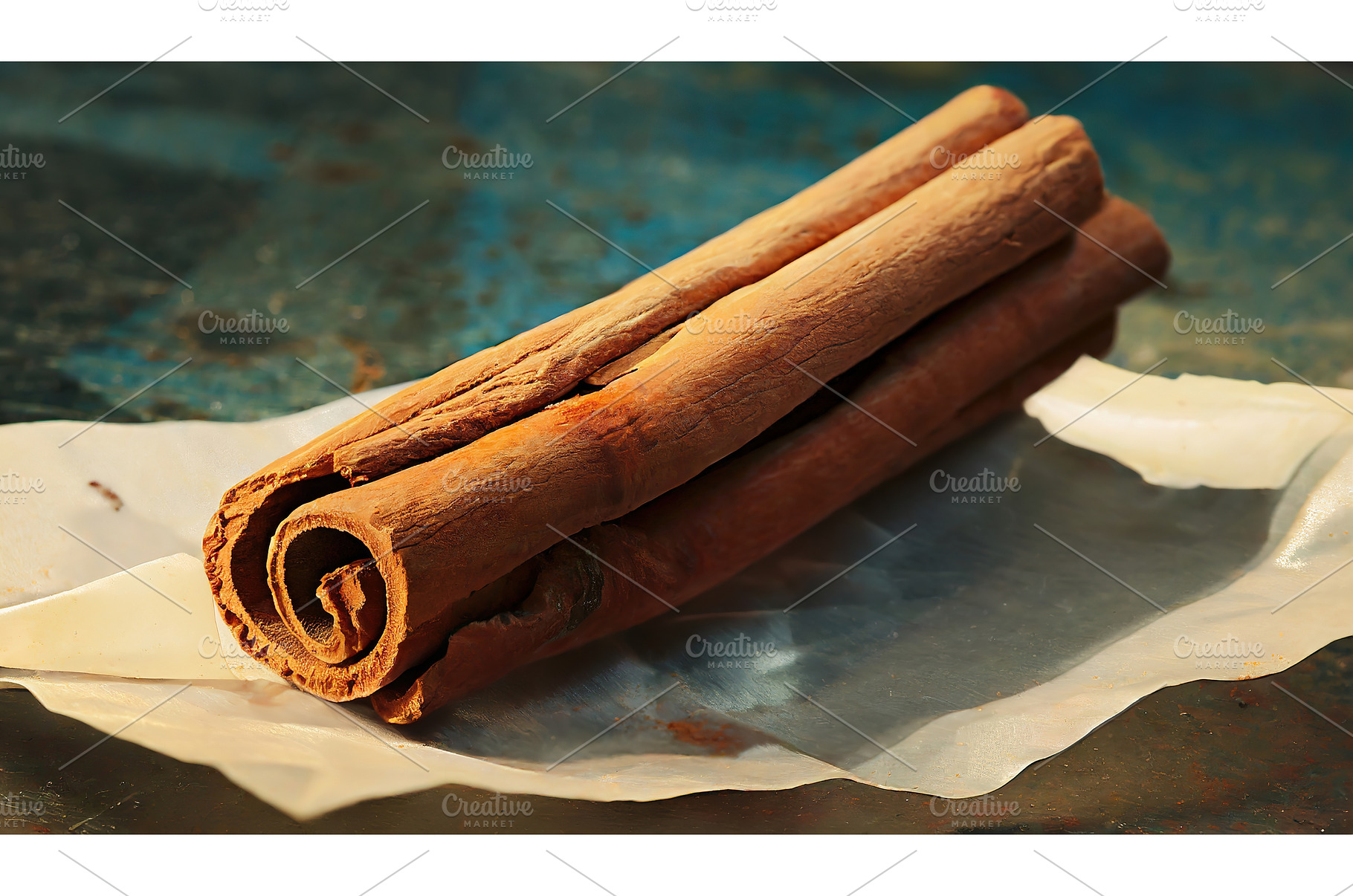 Close-up of cinnamon sticks on a, a Food & Drink Photo by Igor Tichonow
