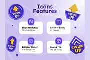 Swipe Up 3D Icons, an Object 3D Model by Rakata Studio (Thumbnail 2 of 7)