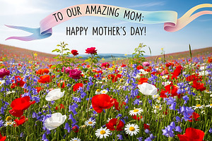 Happy mothers day greeting card with, a Holiday Photo by Artonix