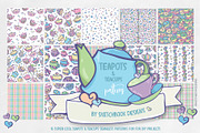 Teapots & Teacups Design Set, an Illustration by Sketchbook Designs (Thumbnail 6 of 13)