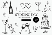 Wedding Day - PNG & SVG Clipart, a Graphic by ThaismotaCreativeCo (Thumbnail 1 of 6)