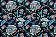 A set of seamless patterns in orient, a Pattern Graphic by Designs by Helen Trupak (Thumbnail 4 of 4)