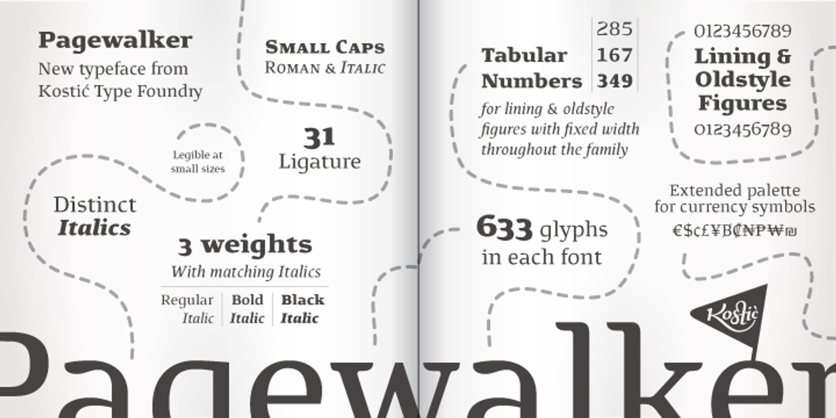 Pagewalker, a Serif Font by Kostic Type Foundry (Photo 5 of 10)