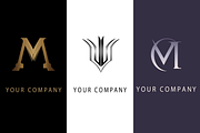 3 Modern Letter M Logo, a Branding & Logo Template by HE Studio (Thumbnail 1 of 4)