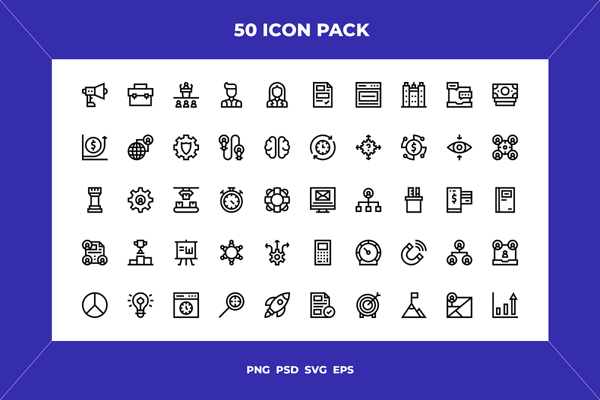 Startups icons, an Outline Icon by Wencory (Photo 1 of 2)