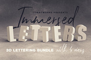 Immersed 3D Lettering, a Graphic by TVartworks (Thumbnail 1 of 10)