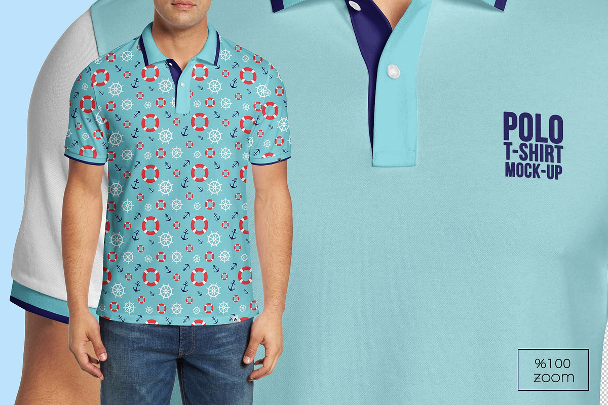 Polo shirt Mock-Up, a Shirt Mockup by Mock-up Store (Photo 2 of 6)