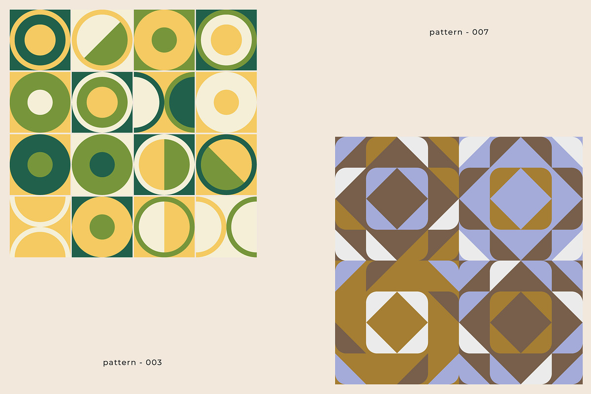 GeoAbstract - 100 Vector Patterns, a Pattern Graphic by Léo Alexandre (Photo 3 of 22)