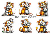Quirky Cat and Mouse Best Friends, an Illustration by Craft Nest (Thumbnail 8 of 9)