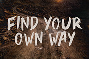 Brush Font. WILD Hand drawn Typeface, a Font by Mark Skitsky (Thumbnail 4 of 6)