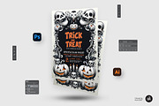 Halloween Trick or Treat  Bundle, a Flyer Template by Aam360 (Thumbnail 4 of 9)