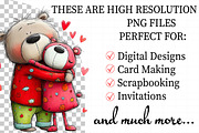 Valentines Teddy Bear Clipart, an Illustration by Daily.Designs (Thumbnail 2 of 8)