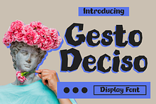 Gesto Deciso Faceted Display Font
