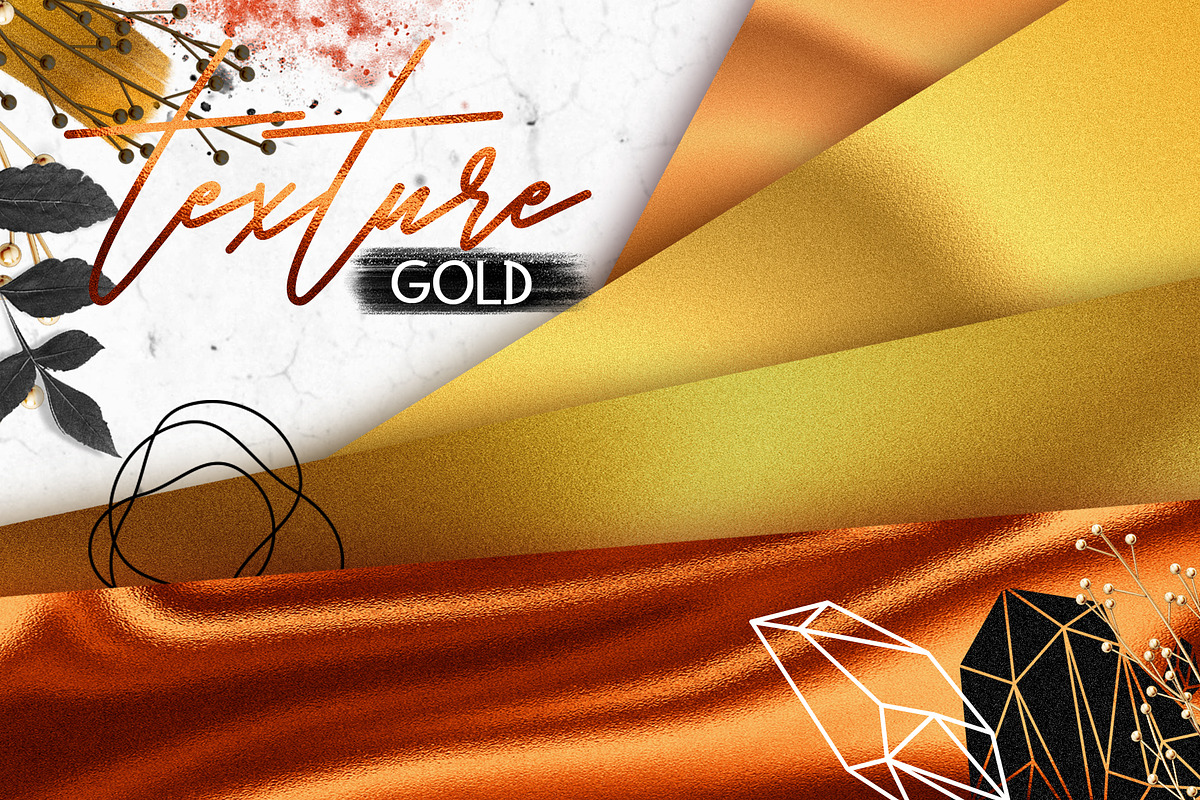 Gold Gems - trendy collection, a Decorative Illustration by Gluiki (Photo 6 of 15)