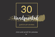 Gold brush strokes + BONUS, an Object Graphic by The Black & Art (Thumbnail 2 of 10)