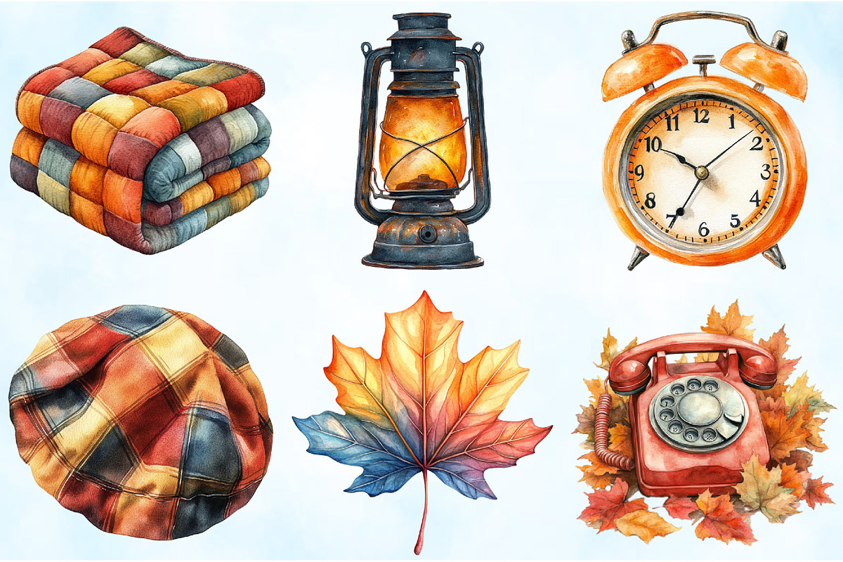 Retro Autumn Sublimation Clipart, an Illustration by Craft Nest (Photo 3 of 6)