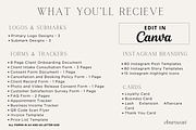 Lash Technician Branding Kit Canva, a Branding & Logo Template by Studio Eburnean (Thumbnail 2 of 6)