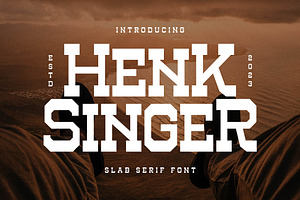 Henk Singer Slab Serif Font, a Slab Serif Font by Storytype Studio
