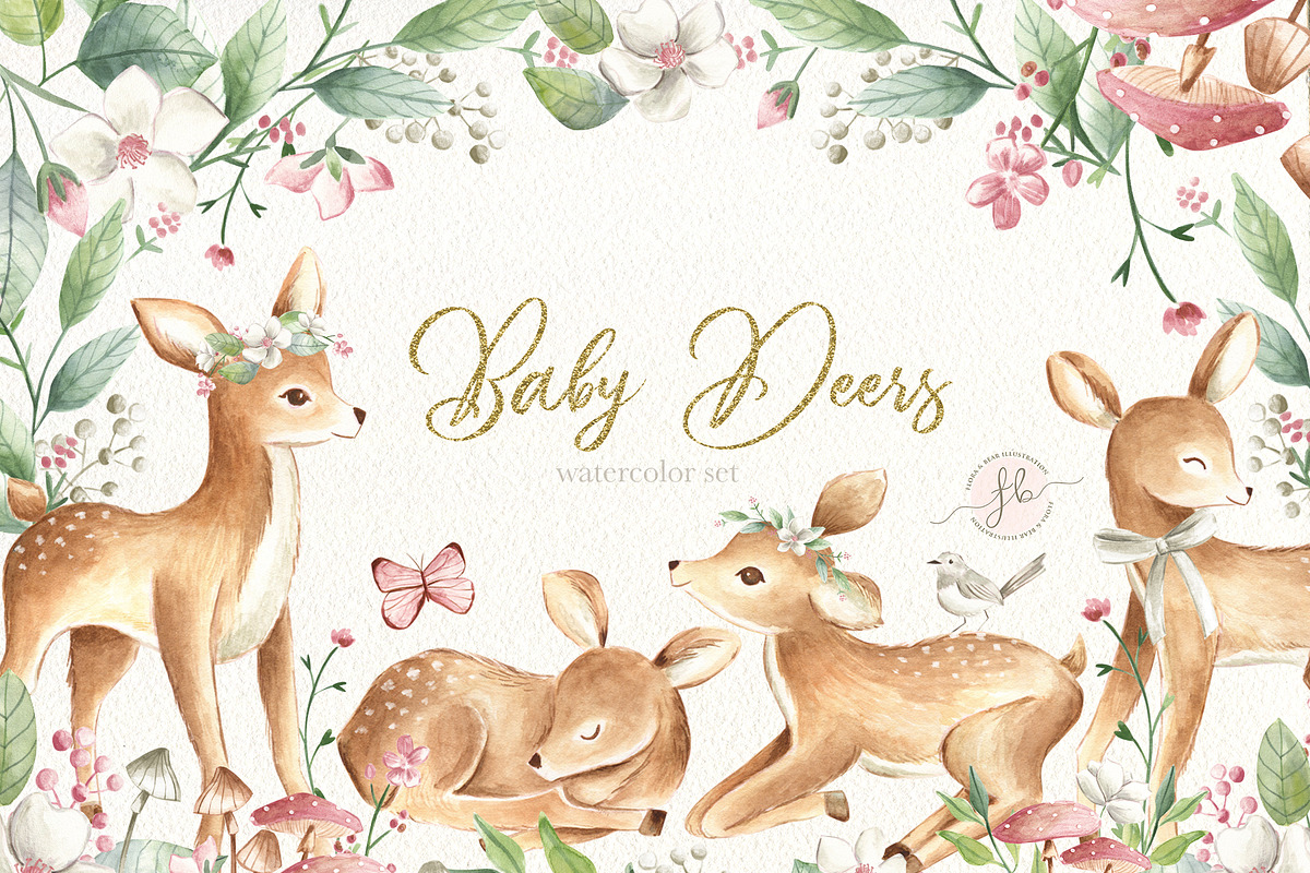 Watercolor Bundle, an Animal Illustration by Flora+Bear (Photo 3 of 32)