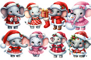 Chirstmas Elephant Clipart Sublimati, an Illustration by Designworld (Thumbnail 2 of 6)