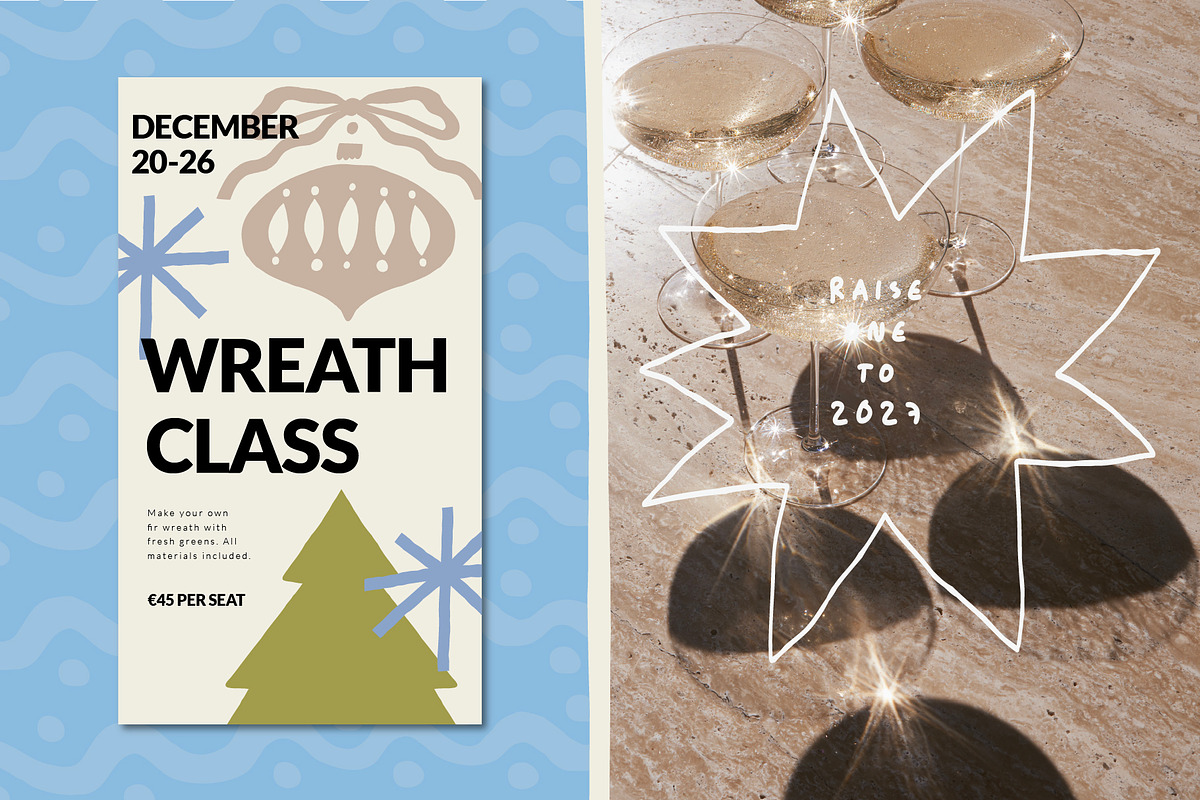 WINTER OVERLAYS | CHRISTMAS CLIPART, a Decorative Illustration by Favete Art (Photo 19 of 21)