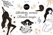 Aesthetic women & Nature magic, a Person Illustration by roskque (Thumbnail 1 of 11)