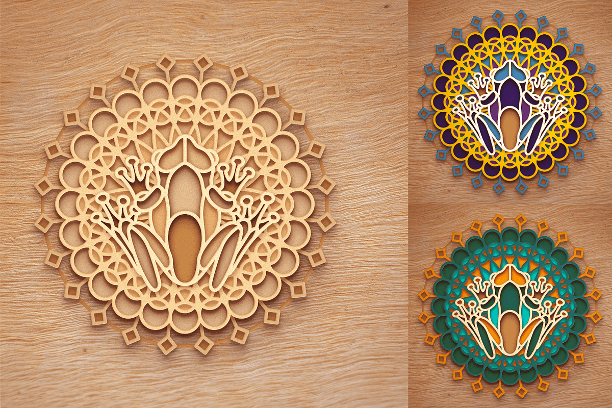 10 Animal Mandalas Set - Laser cut, an Object Graphic by Arshad Ali (Photo 21 of 22)