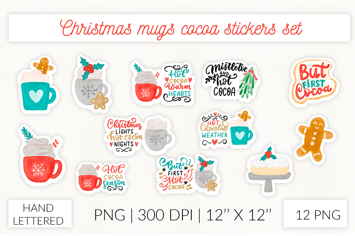 Christmas stickers bundle PNG, an Object Graphic by Let's Art (Photo 5 of 14)