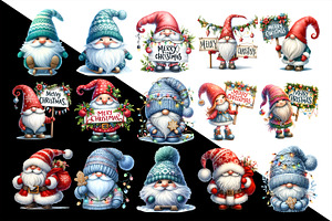 Christmas Gnomes PNG Clipart. Winter