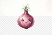 Cute Vegetable Clipart Bundle, a Decorative Illustration by Arslan (Thumbnail 3 of 9)