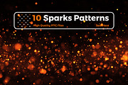 10 Sparks Seamless Patterns, a Pattern Graphic by iHemalaya (Thumbnail 1 of 4)