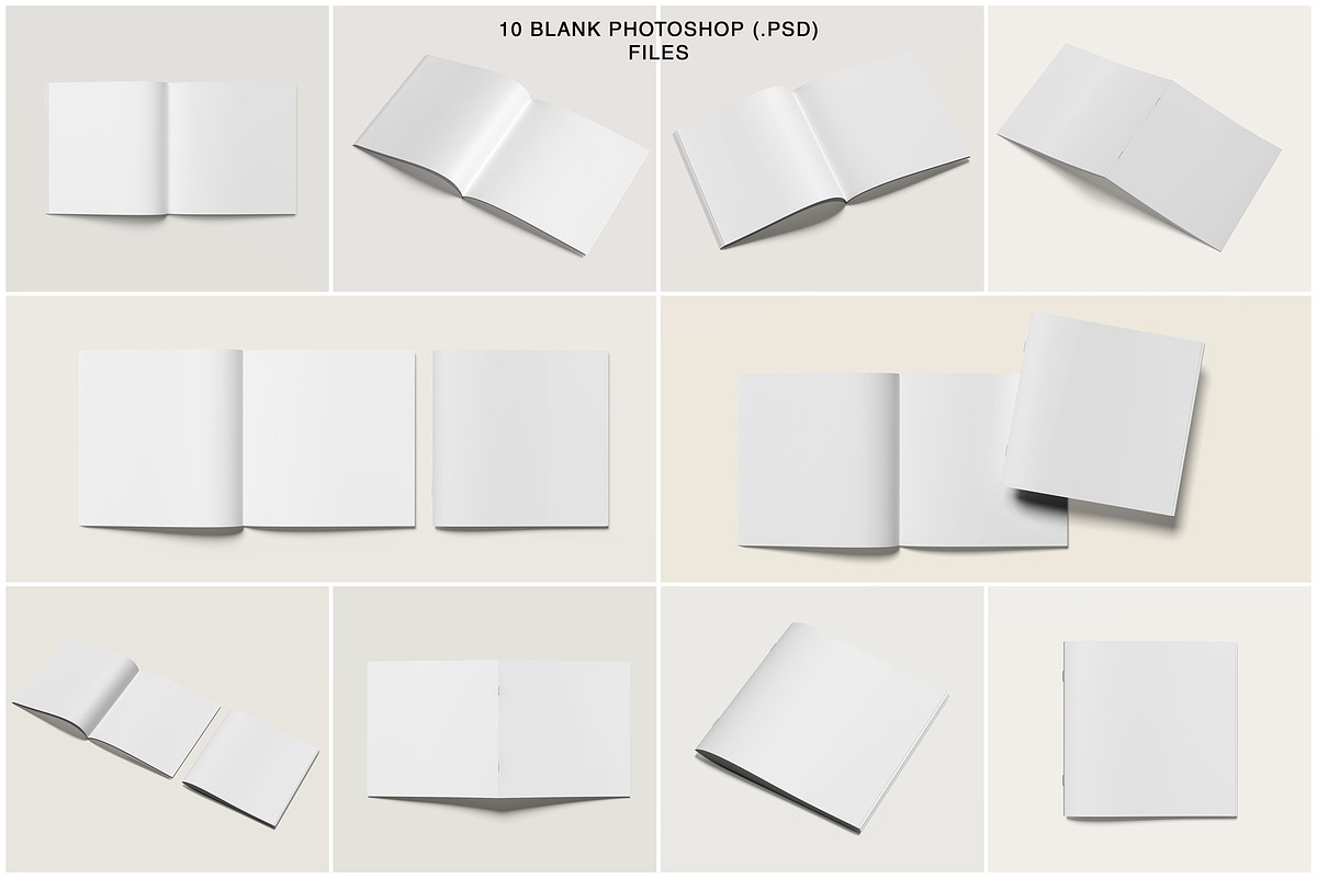 Square Brochure Catalog Mockup, a Print Template by Jestdio (Photo 14 of 14)